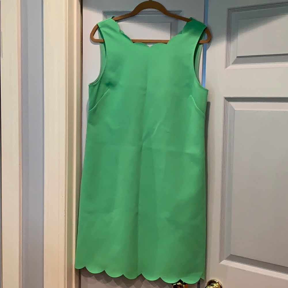❗️1-Day Sale❗️J Crew Green Scallop Dress sz 14